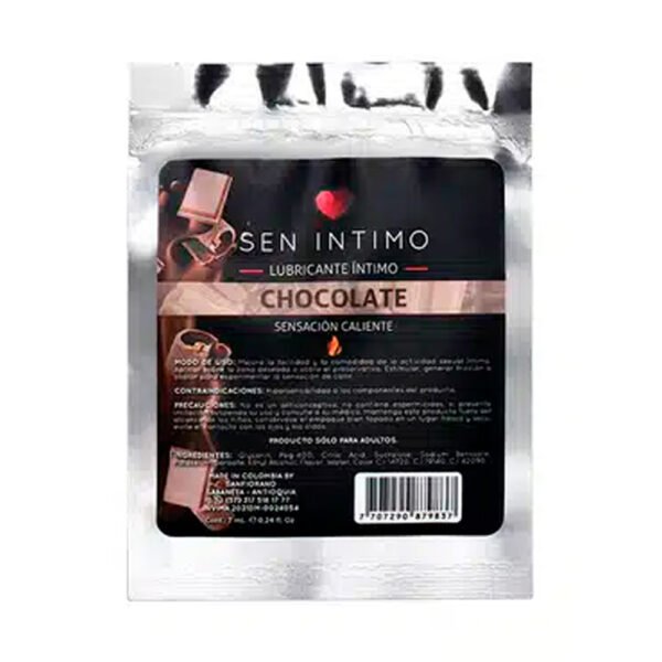 lubricante sen intimo sachet chocolate